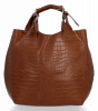 Kožené kabelka shopper bag Vittoria Gotti zrzavá VG804
